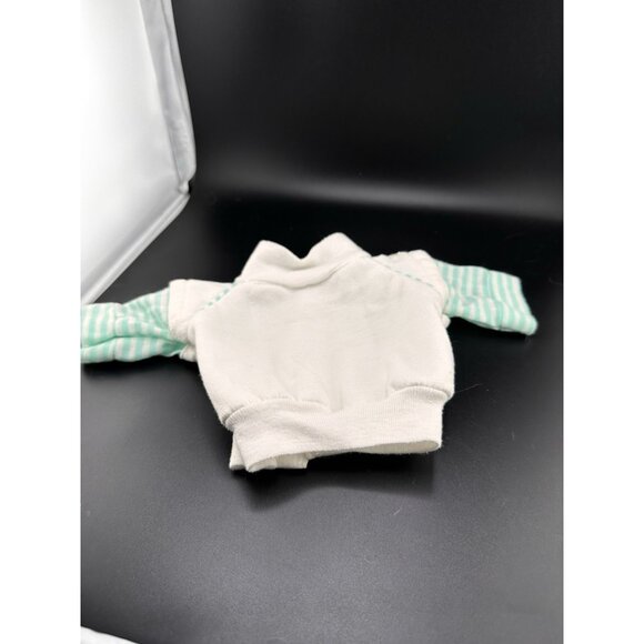 Vtg Cabbage Patch Kids Green Teal White Stripe 1983 Track Suit Coleco Shirt Top - Picture 1 of 9